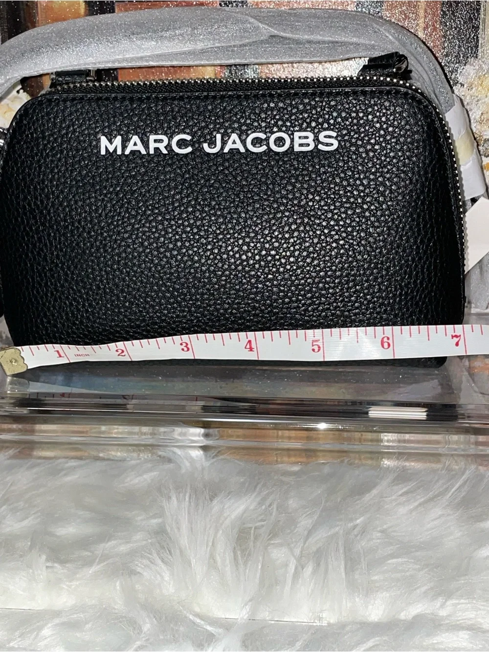 Marc Jacobs Black Pebbled Leather Mini Crossbody Bag NWT